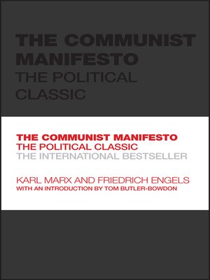 cover image of The Communist Manifesto